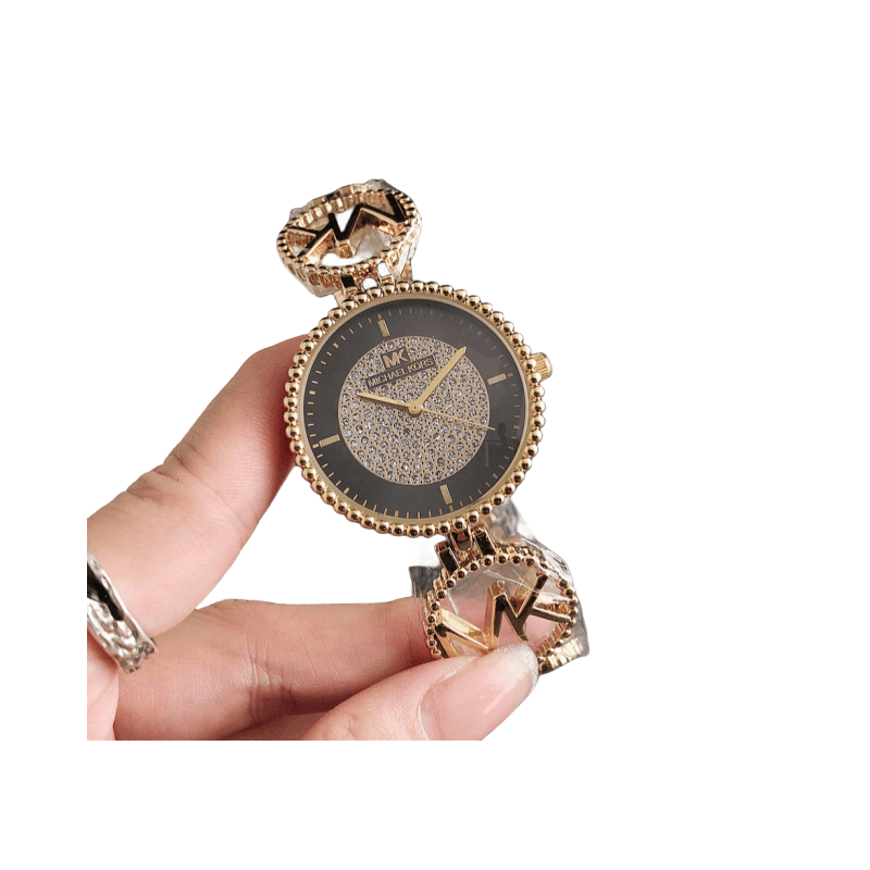 Montre-bracelet à quartz légère et luxueuse pour femme, avec disque personnalisé en alliage serti de diamants, cadeau de Saint-Valentin