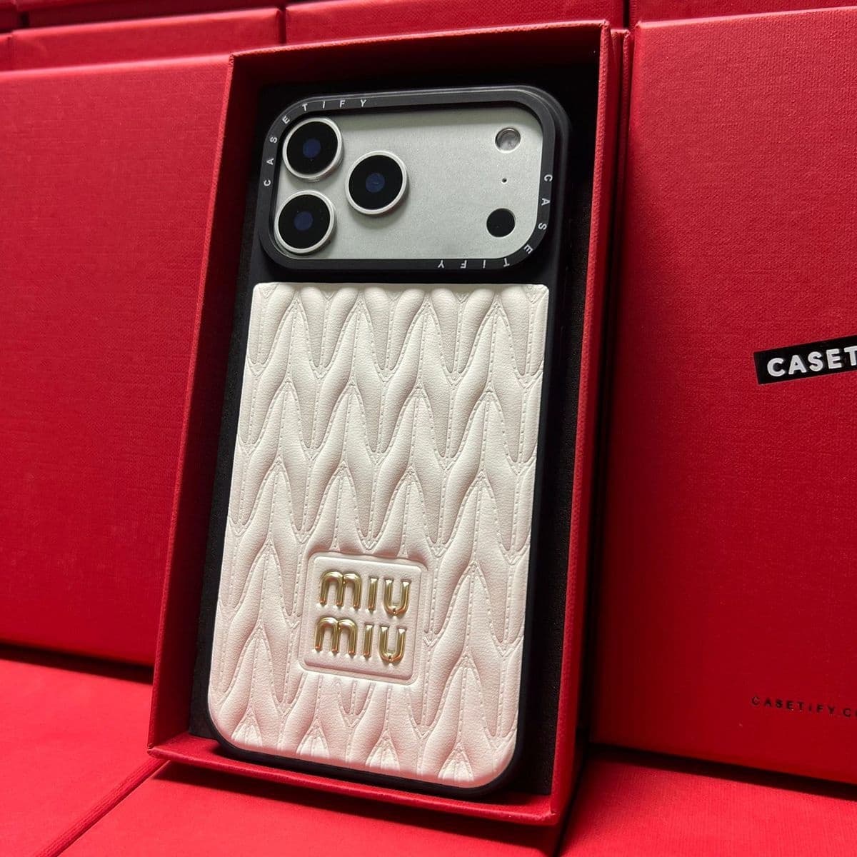 Étui de téléphone en cuir texturé de qualité supérieure pour iPhone 17 Pro Max/16/15/14/13, protection antichoc de luxe