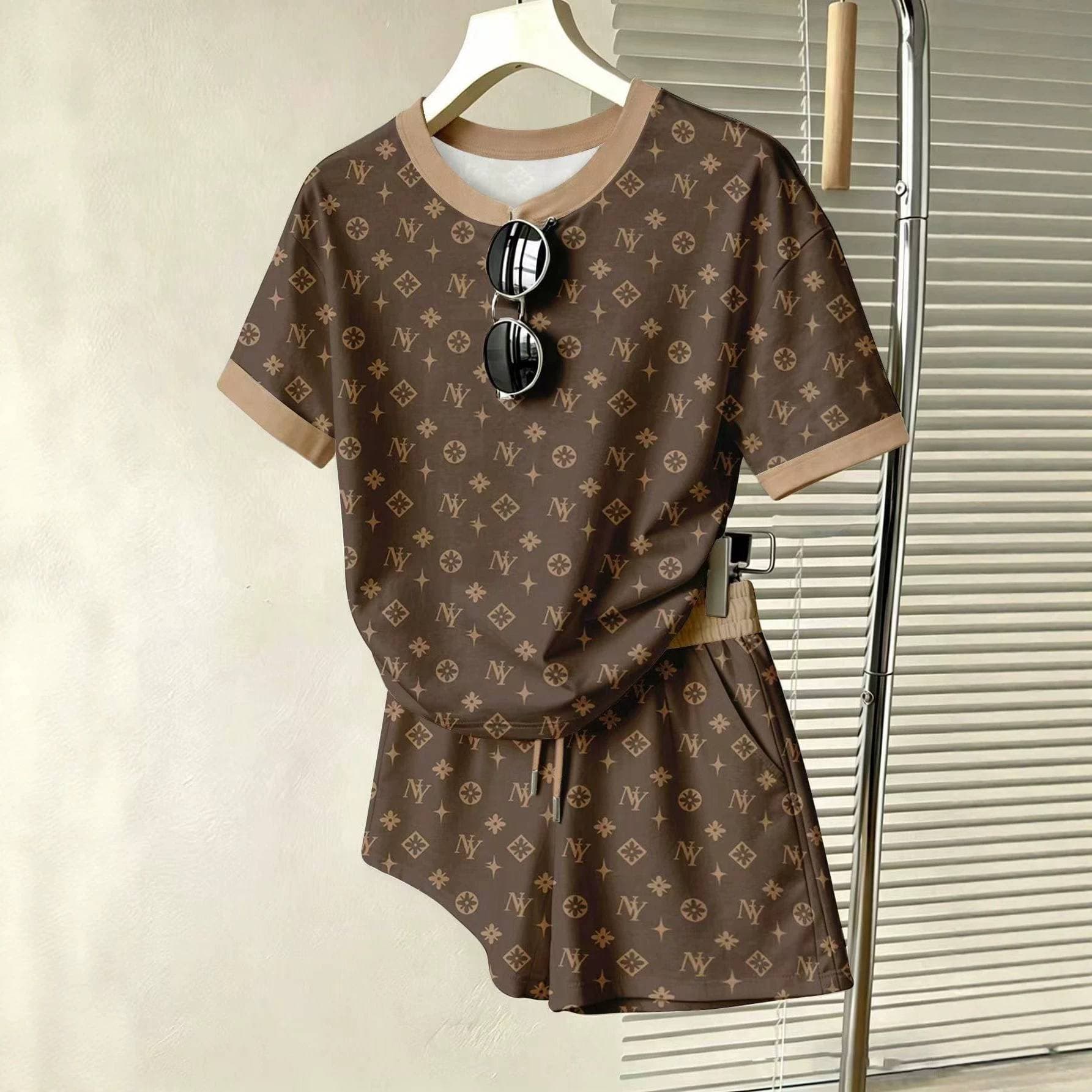 Women's Clothing Catties Fat Mm Loose Casual Love Space Cotton Ruffled Bat Sleeve Women's Clothing