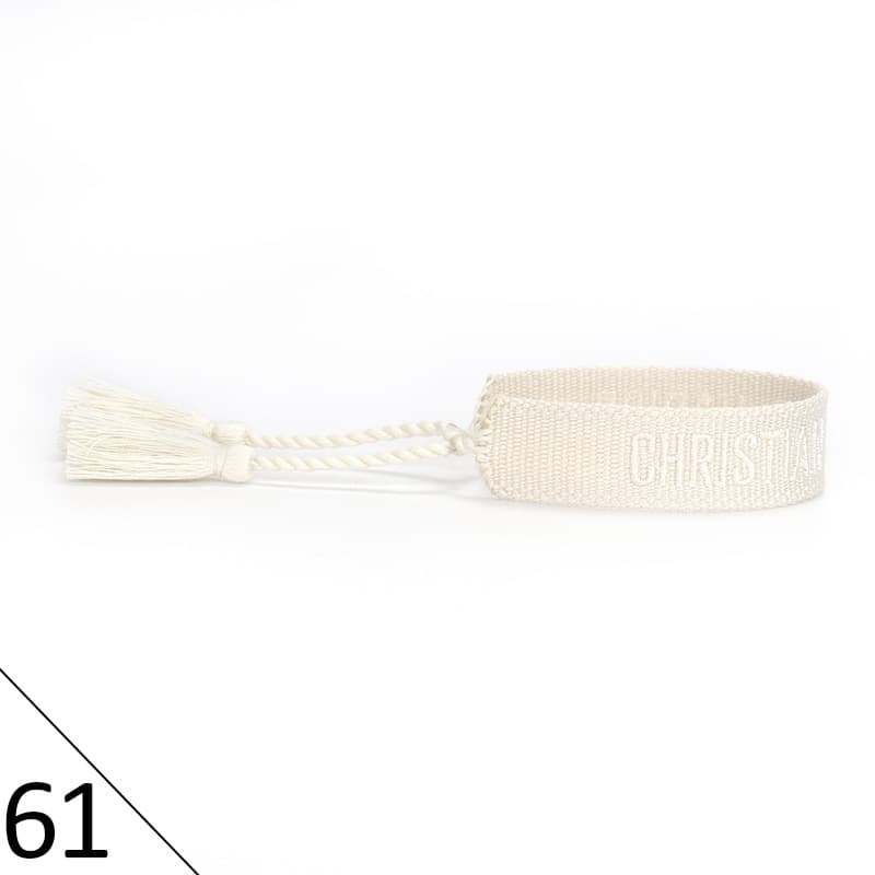 Bracelet unisexe tendance avec lettres tressées