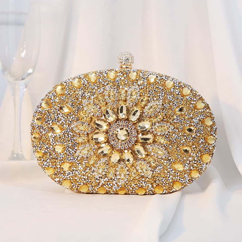 Evening bag shoulder hanging clutch handbag ladies all match clothing diamond studded women's bag