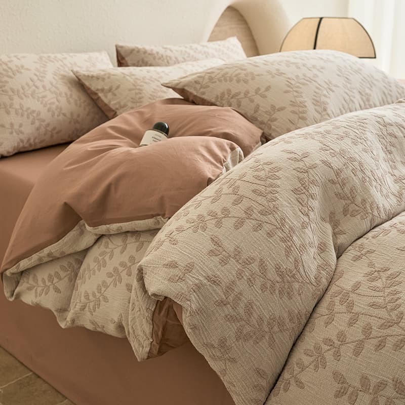 Pure Cotton Three-Layer Tissue Large-scale Embroidery Bedding Set Four-Piece Sheet Style Three-Piece Duvet Cover Bedding