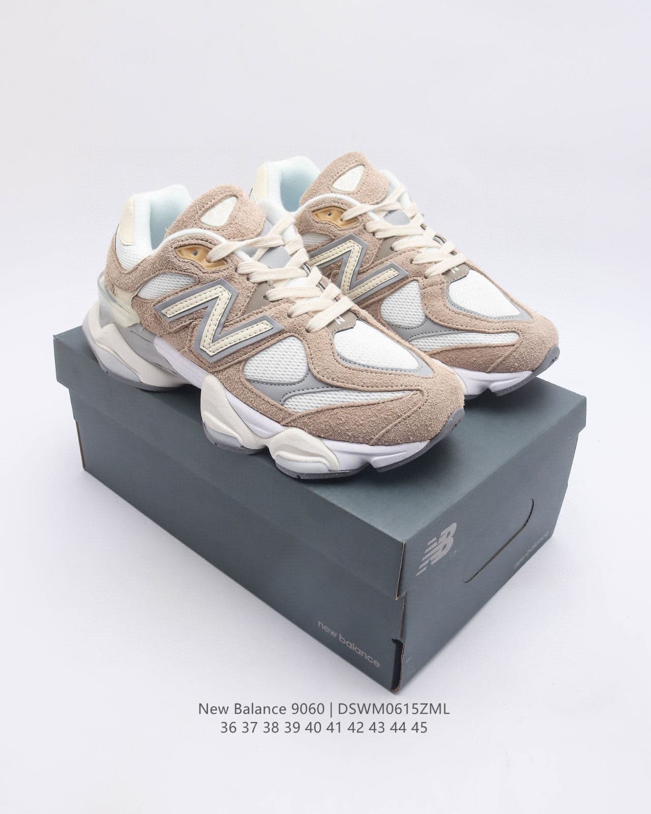 Nouvelle édition haute NB9060 Pure Original Sports Millennium Elephant Hooves pour hommes et femmes, semelle épaisse rehaussante pour papa