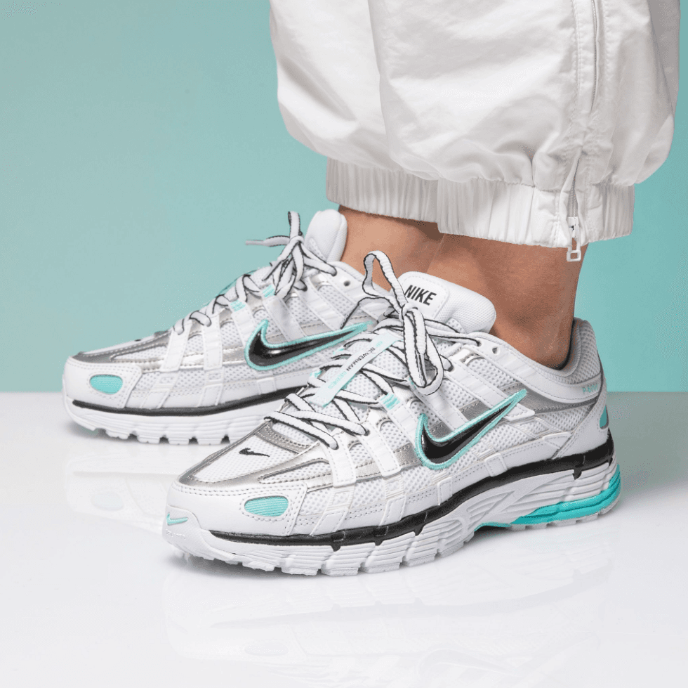 Nike P-6000 Men's And Women's Trainers White/Dusty Cactus-metallic Silver-black