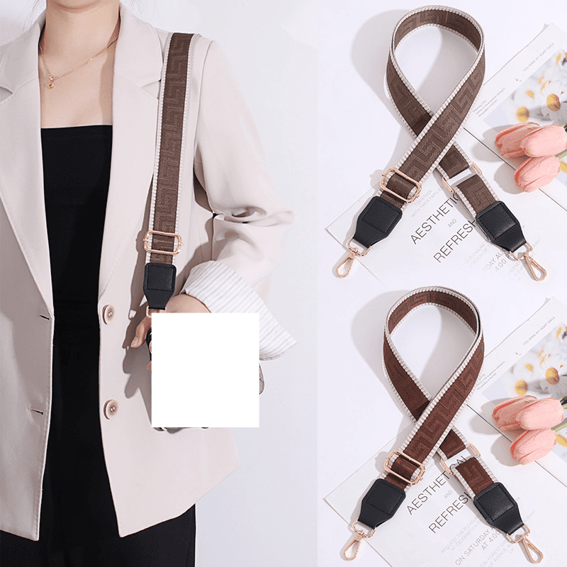 Adjustable shoulder strap crossbody bag lengthened replacement wide shoulder strap striped bag strap