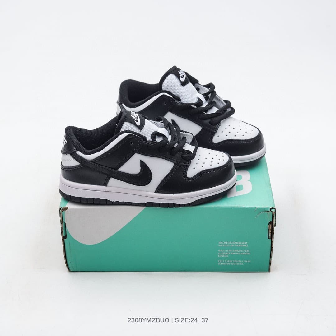 Nouvelle collaboration de chaussures basses pour enfants, chaussures de skate en cuir pour filles et garçons, chaussures décontractées pour étudi