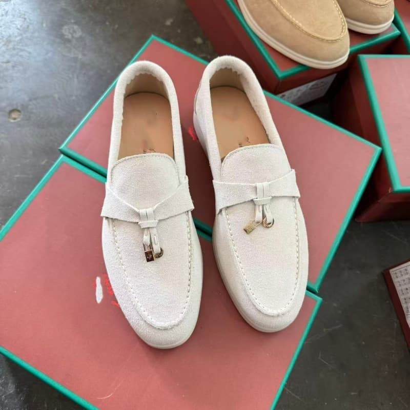 En stock : Mocassins plats décontractés pour femmes LP, de haute qualité, à enfiler, à semelle souple, confortables et faciles à porter.