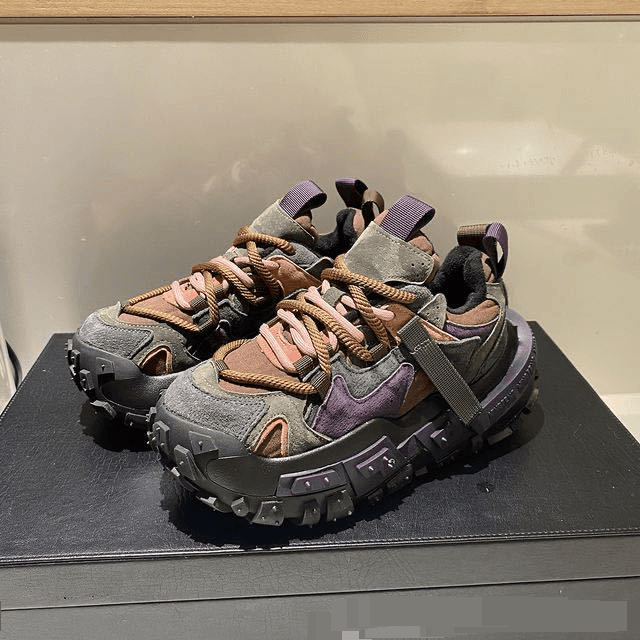 Dad Shoes Super Hot Thick Bottom Rebound Platform Tire Bottom Color Matching Casual Shoes Men's Shoes All Match Sports Shoes