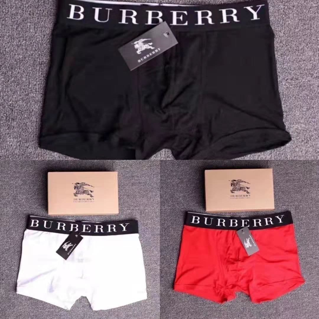 Sous-vêtements TrendyBurberry en pur coton, boxers haut de gamme, confortables et tendance pour hommes.