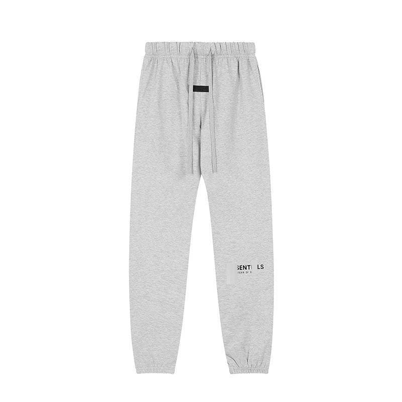 Ensemble de survêtement en polaire Essentials Style pour homme – Sweat à capuche oversize et pantalon de jogging en mélange de coton gris chiné