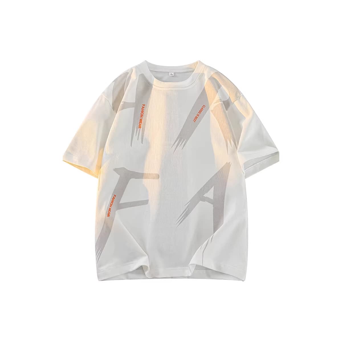 T-Shirt Summer Plus Size Men's Casual Trendy Loose Fit Printed Short Sleeve Tee