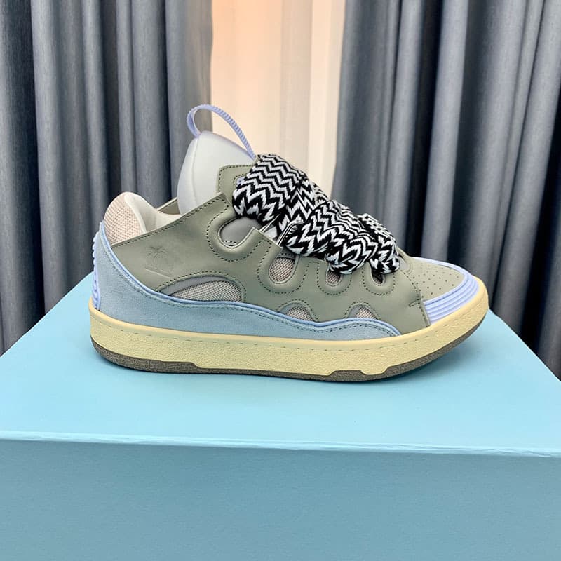 Nouvelles chaussures de course antidérapantes Curb Couple à semelle épaisse et color block