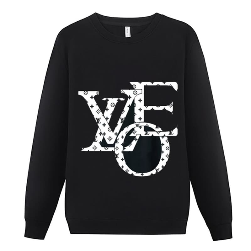 Sweat à capuche décontracté pour homme de haute qualité, style L, classique, tendance, polyvalent, avec col rond, noir