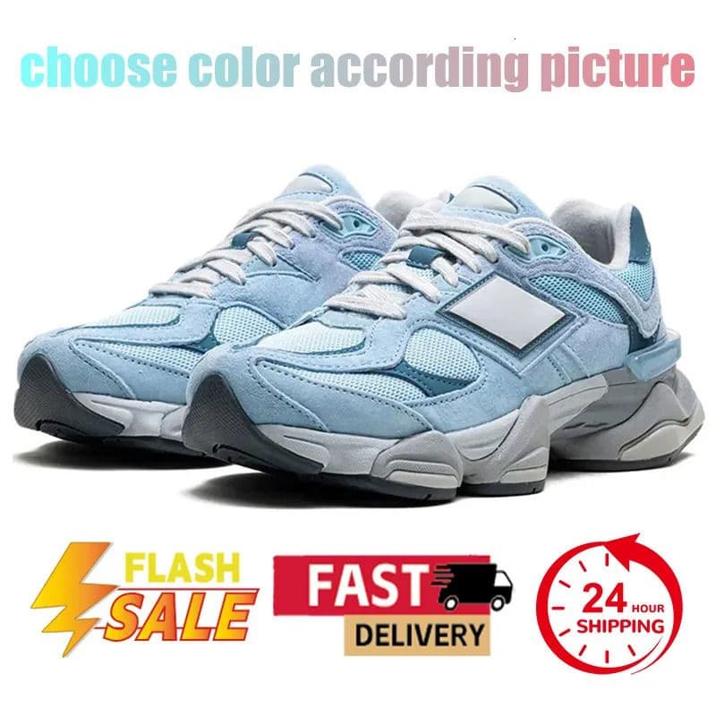 Chaussures de course New Balance 9060 Triple Black Blanc Bleu Rose Gris Marron Homme Femme Outdoor Trainers Baskets Pointures 36-46