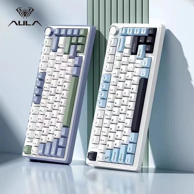AULA Tarantula F75 Custom Mechanical Keyboard Gasket Structure Full Key Hot Swap Wireless Three-mode Bluetooth MAX