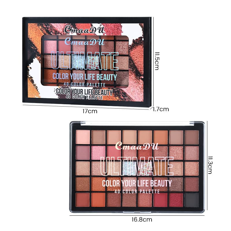 Bestselling 40-Color Eyeshadow Palette: Earth Tones, Matte & Shimmer, All Occasions