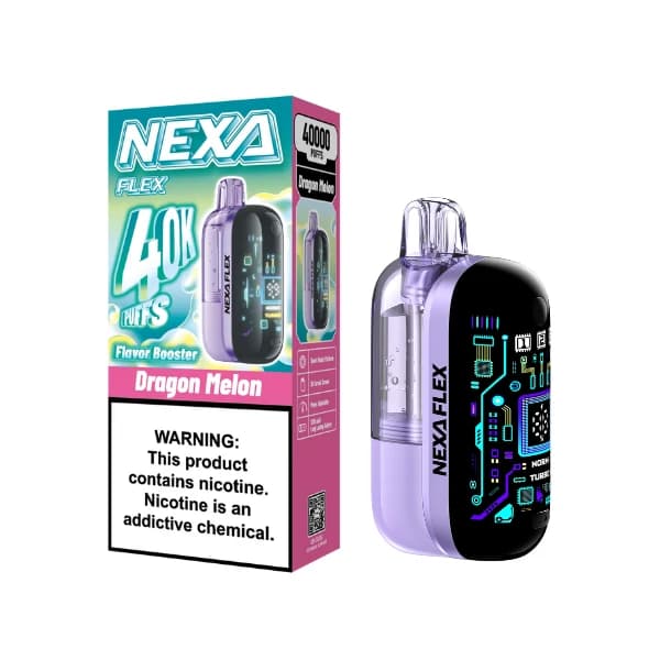Kit NEXA FLEX (Visible) 40 000 bouffées, cigarette électronique jetable 18 ml, 5 %