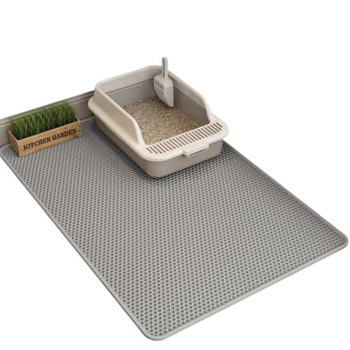 Cat litter mat with extra large EVA double drop mat anti-splash mat Foldable cat litter mat