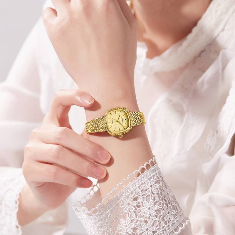 ROERDUM Golden Wheat Field Collection - Luxury Gold Dial Women's Watch
