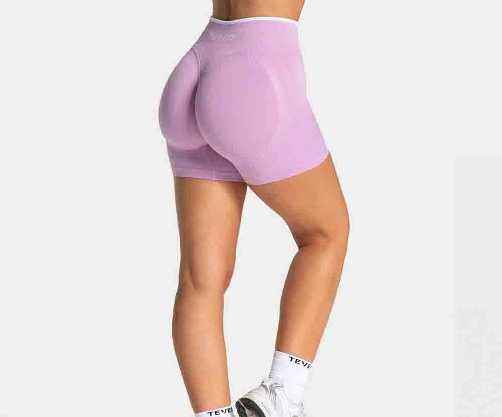 Ensemble débardeur et short de yoga ajusté sans coutures à blocs de couleur - Un article très populaire