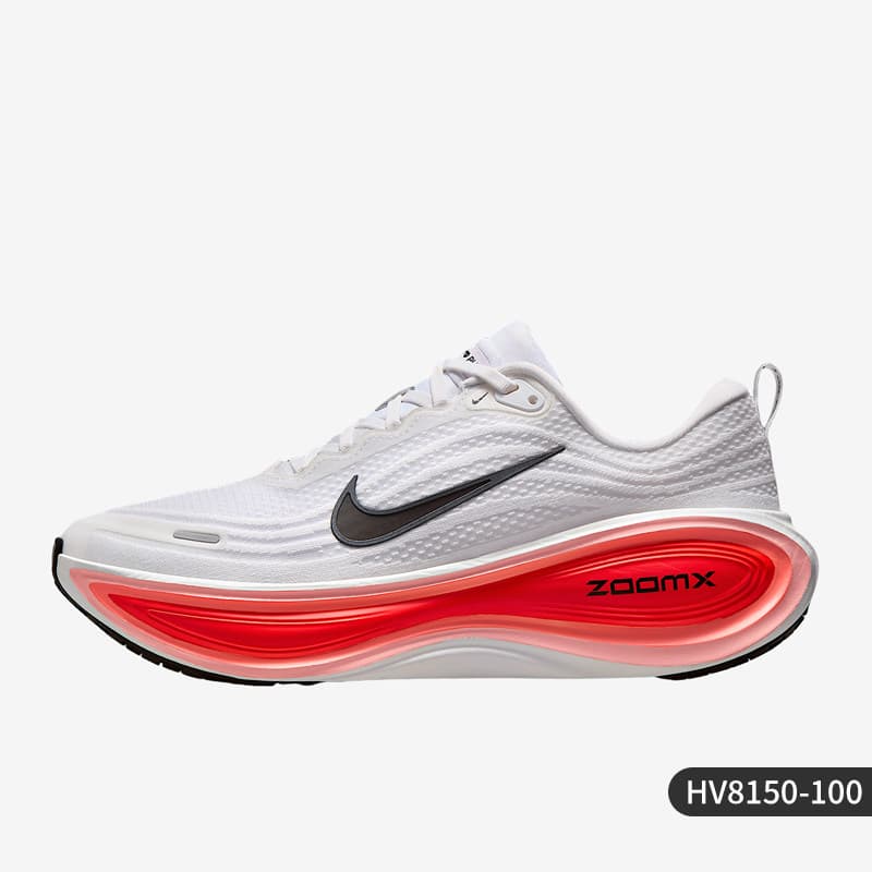 Chaussures de running Nike Performance VOMERO PLUS pour route – Blanc/Noir/Rouge vif/Argent métallisé HV8150-100