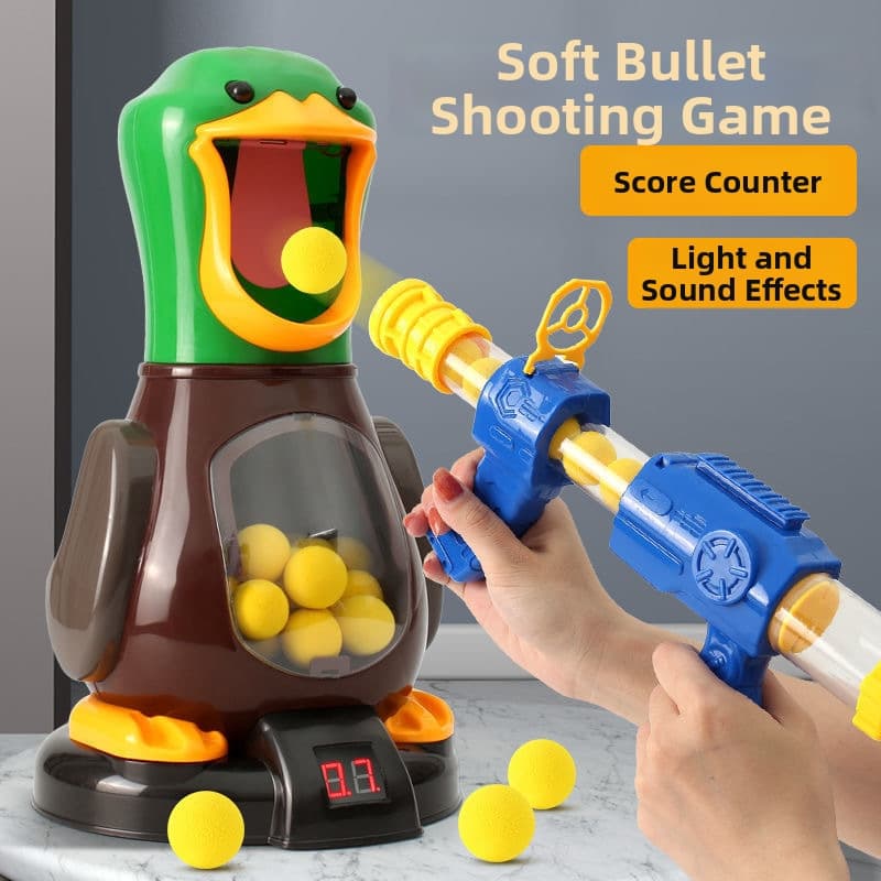 Interactive Shooting Toy For Children With Lights And Sound Effects Soft Bullet Gun Inspired By Hit For Boys
