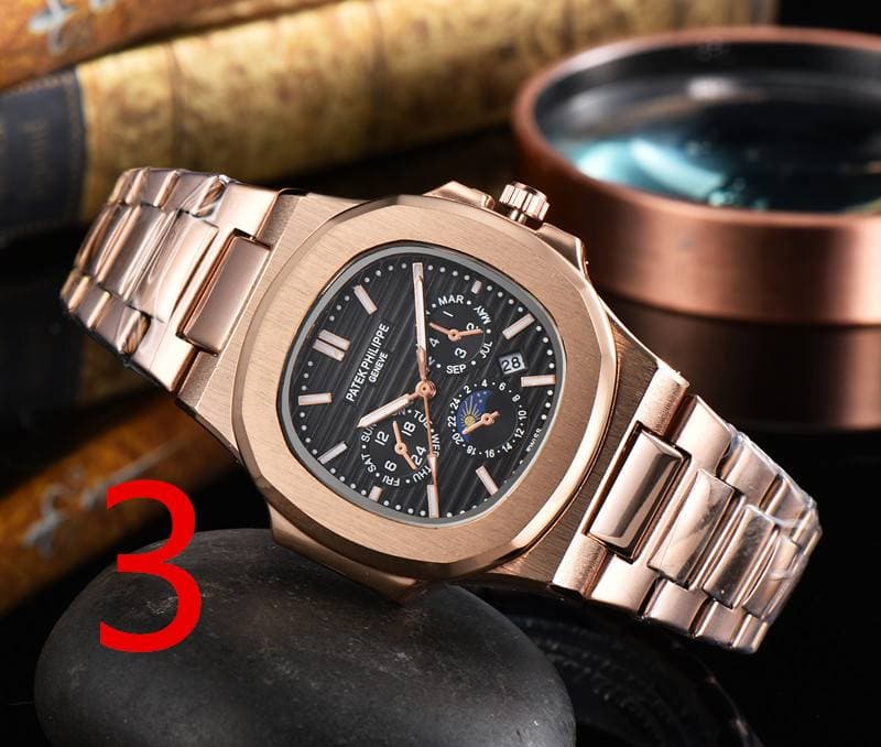 [NAUTILUS] Montre de luxe pour homme, montre-bracelet à quartz, étanche, avec calendrier, pour le sport, les loisirs, la mode, le travail, 5740/1G