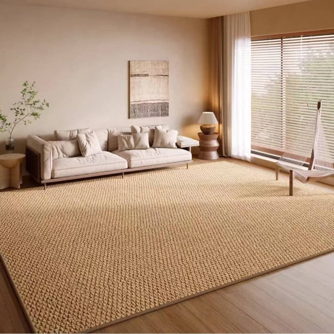 ​Sisal-Like Rug - Scratch-Resistant Floor Mat For Living Room Bedroom & Photo Studio Natural-Looking Jute Texture Non-Slip Home Decor (5x8ft)​