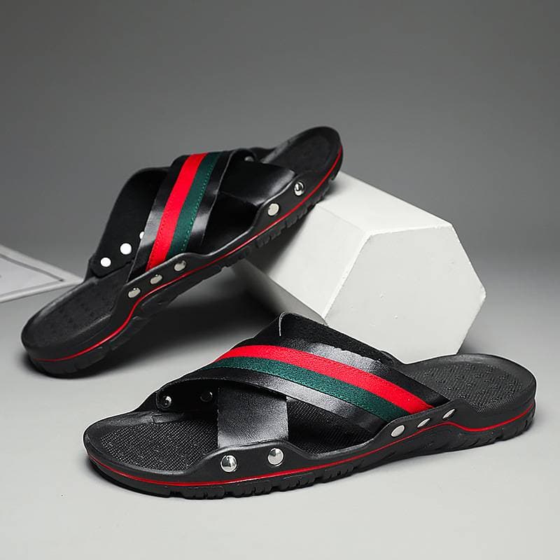 Men's Summer Flip Flops – Ultra Lightweight & Breathable Sandals With Quick-Dry Woven Straps & Comfort Cushion