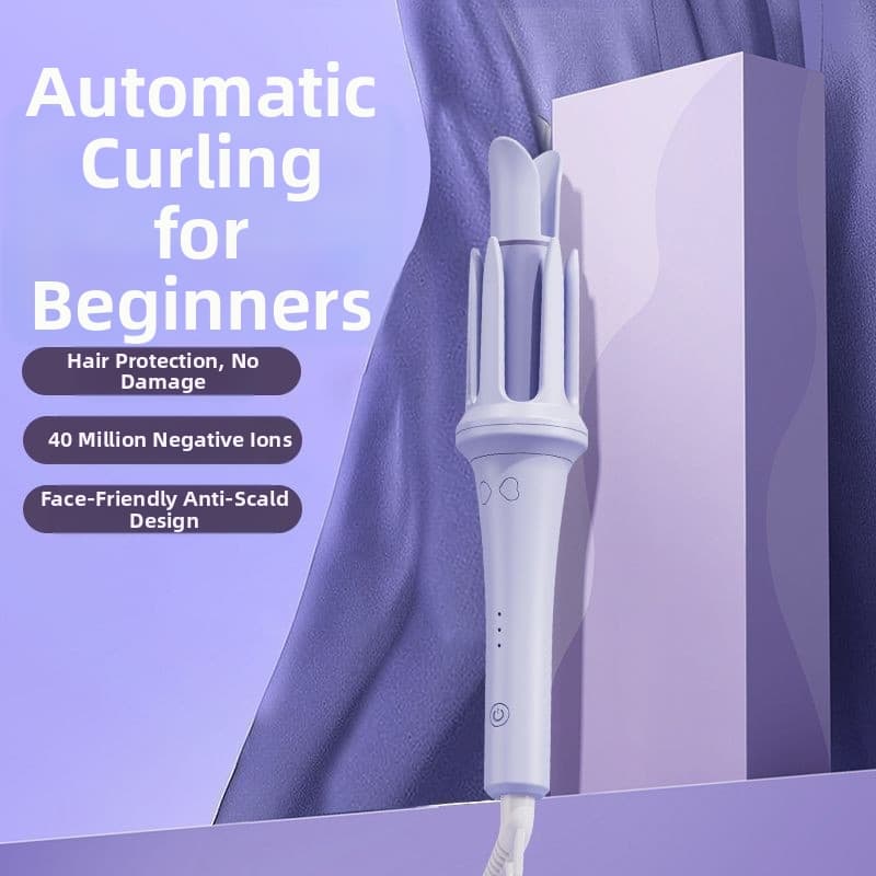 Electric Rotating Curling Iron 32 Mm Gentle On Hair Long Lasting Style Perfect For Lazy Women Fully Automatic For Big Waves
