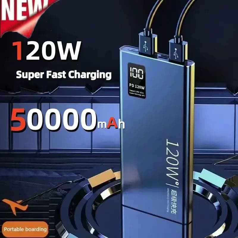 120W Super Fast Charging 30000 MAh Bank With 100% Sufficient Capacity Power Supply For Various Mobile Phones