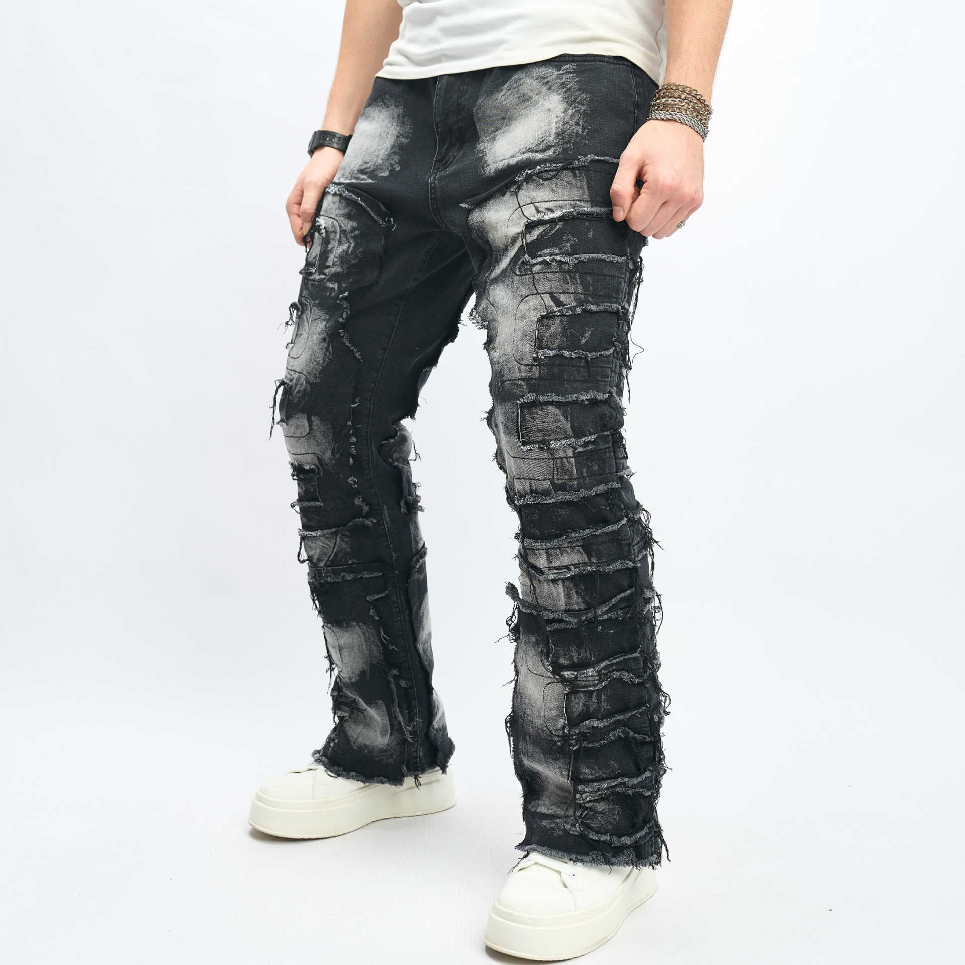 Men's Clothing jeans men's slim elastic slim fit versatile pants and Nigeria denim