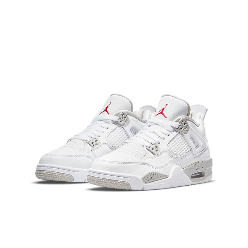 Chaussures de basketball montantes Jumpman Airs4 et Jordans4 4s pour hommes, coloris Sail Bred Kaws Fire Red Thunder Taupe Haze University Blue, plat