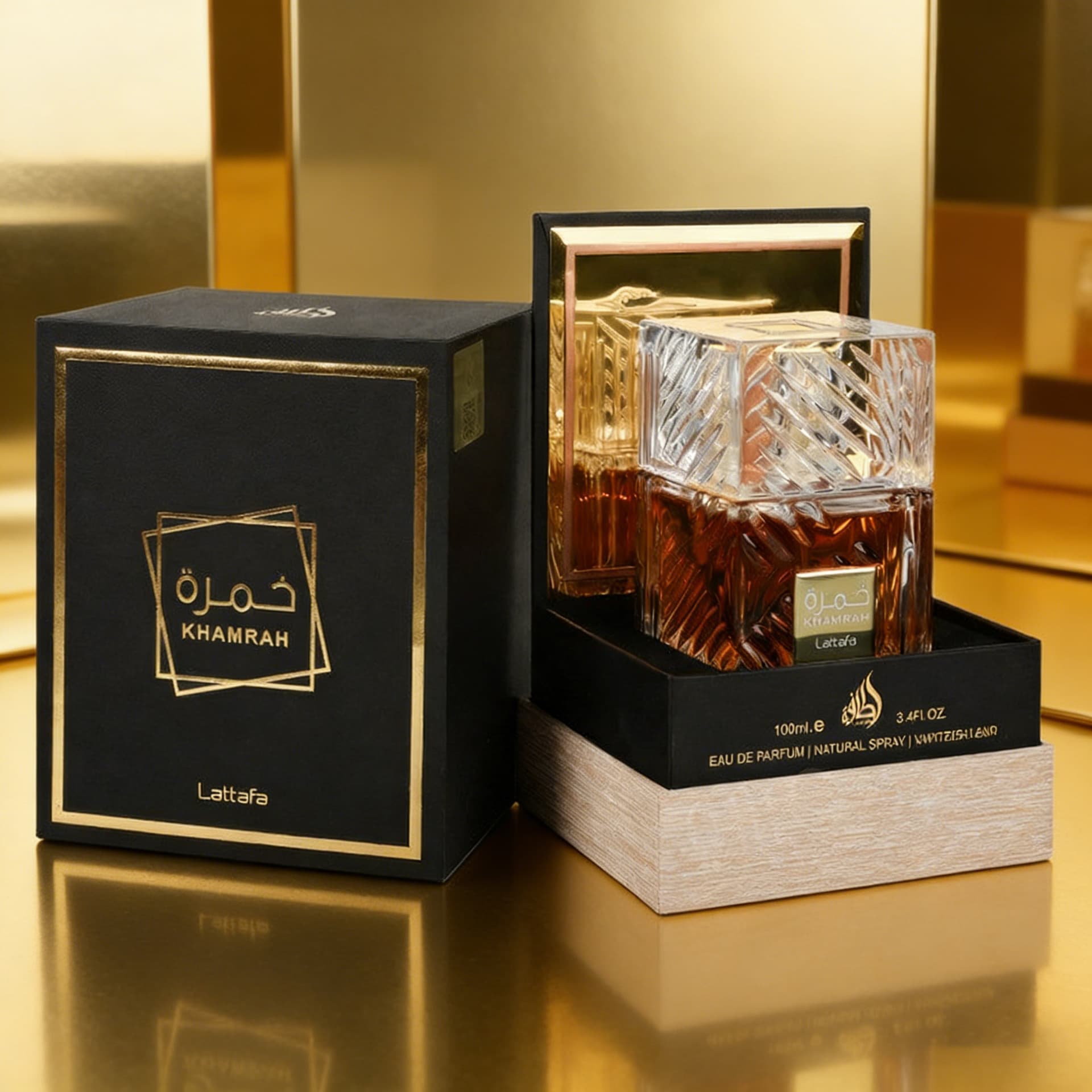 Cross-border KHAMRAH Middle Eastern Arabic 100ml Long-lasting Ebony Wood Fragrance Khamra Unisex Strong Perfume