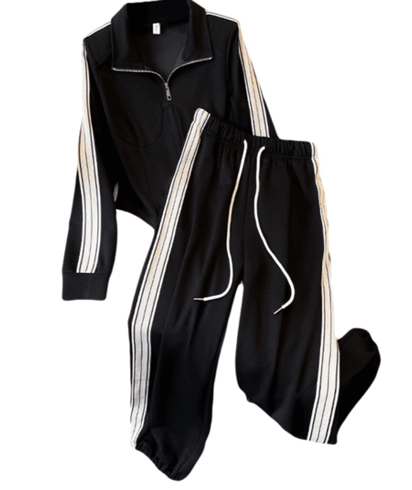 Women's Clothing Sports Casual Suits In Spring New Popular And Fashionable Stylish And Age Reducing Fashionable Sweatshirts Two Piece Suits