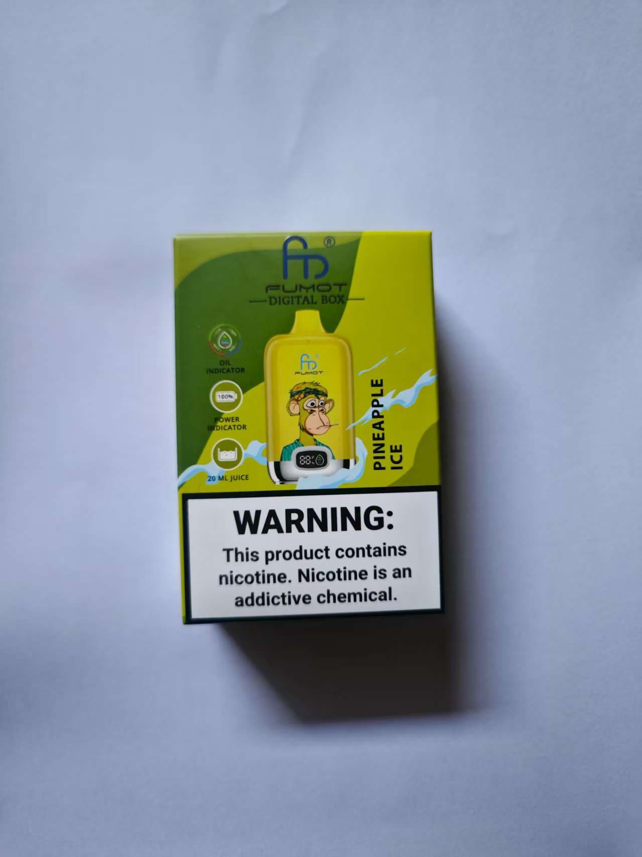 Fumot Digital Box 12000 bouffées 12k Cigarettes électroniques jetables 1/2/10 pièces Rechargeables