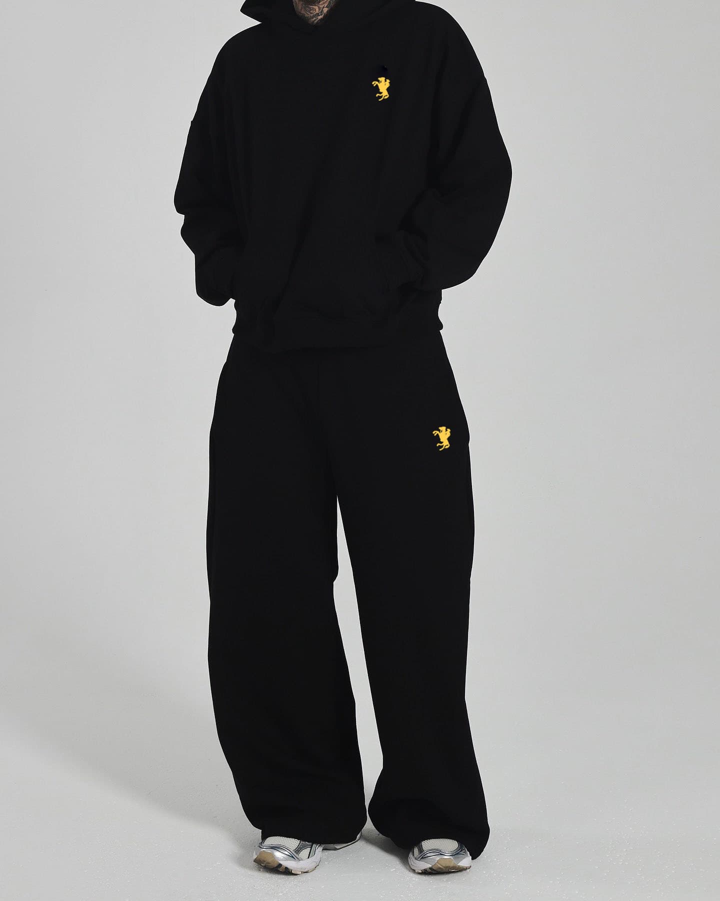 2025 European And American Men's Casual Sports Team Striped Embroidered Clothing And Pants