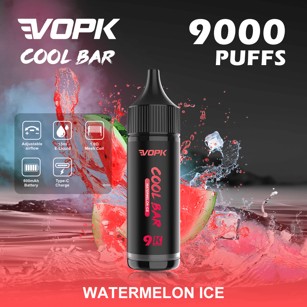 Kit de démarrage pour cigarette électronique 2 en 1 Double Saveur 60K Vapes Monkey avec écran LED, flacon d'e-liquide 9K 9000 Puff Bar, 2 % et 3 %