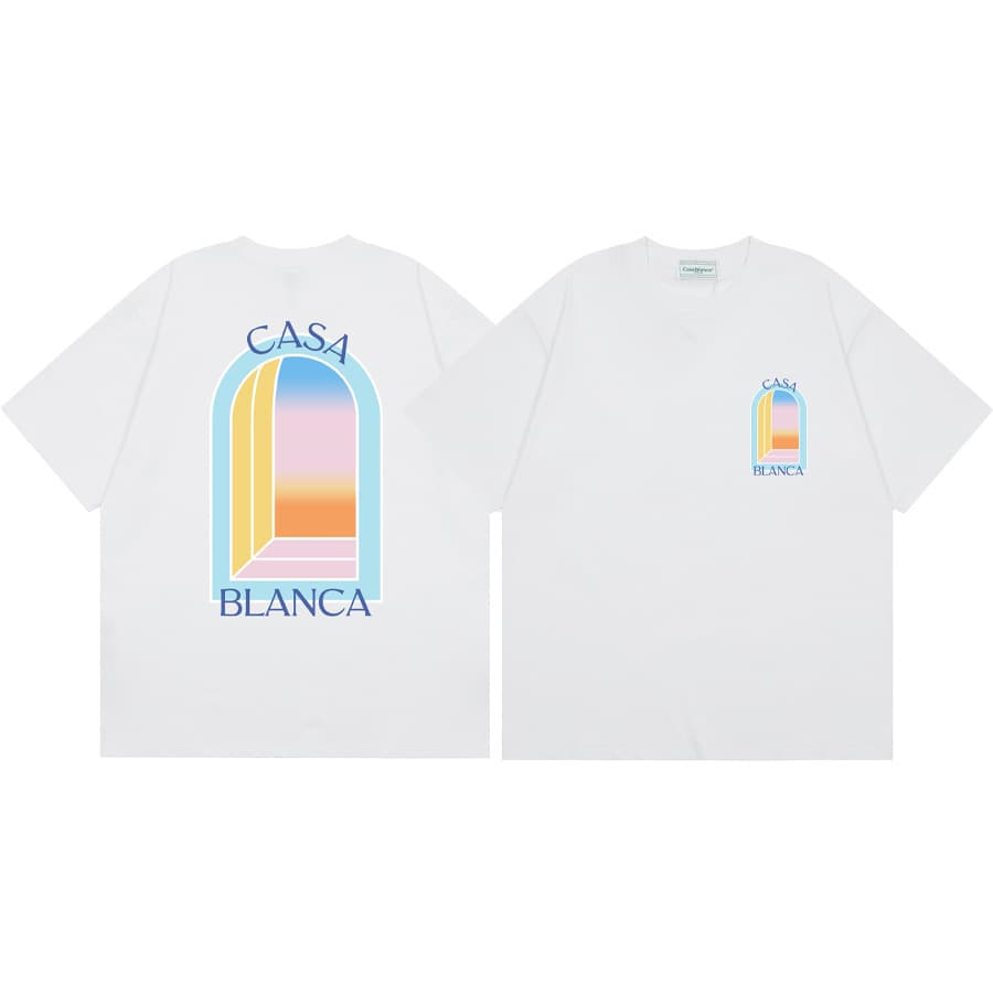 T-shirt ample à manches courtes pour hommes et femmes, imprimé printemps et été