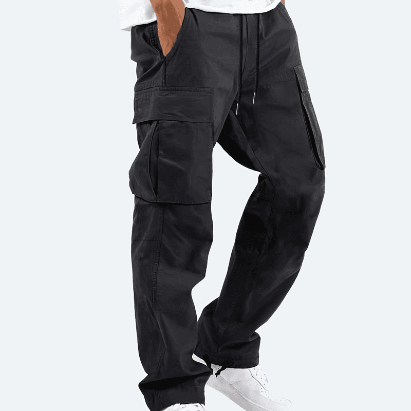 Men's Cargo Drawstring Multi-pocket Casual Pants