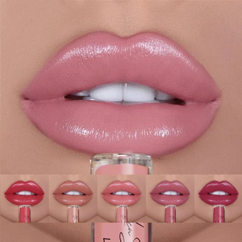 Matte 12 Colors Veet Lipstick Long Lasting Non-stick Cup Lip Gloss Waterproof Nude Pink Red Lip Tint Women