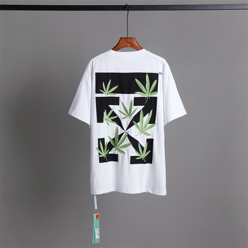 L'expérience de longue date de l'utilisation du ruban adhésif OFF avec impression de flèche OW T-shirt à manches courtes pour homme, coupe ample,