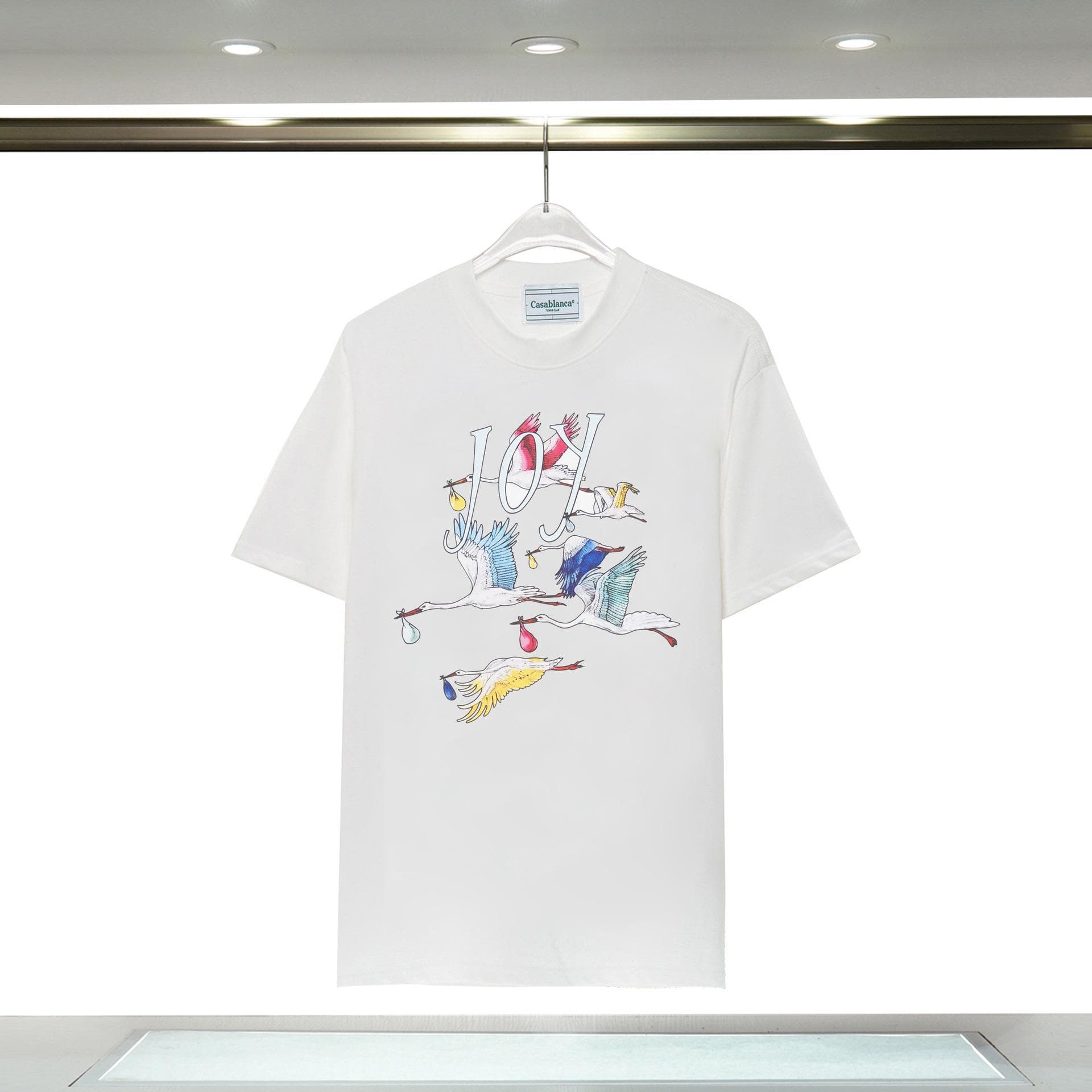 Vêtements pour hommes 24 nouveaux styles Illusion Gate Letter Printing T-shirt à manches courtes à col rond personnalisé