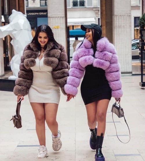 Women's fashion imitation fur coat women stand collar long sleeves
