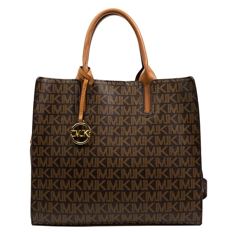 Retro versatile large capacity fashion printing handheld shoulder tote bag
