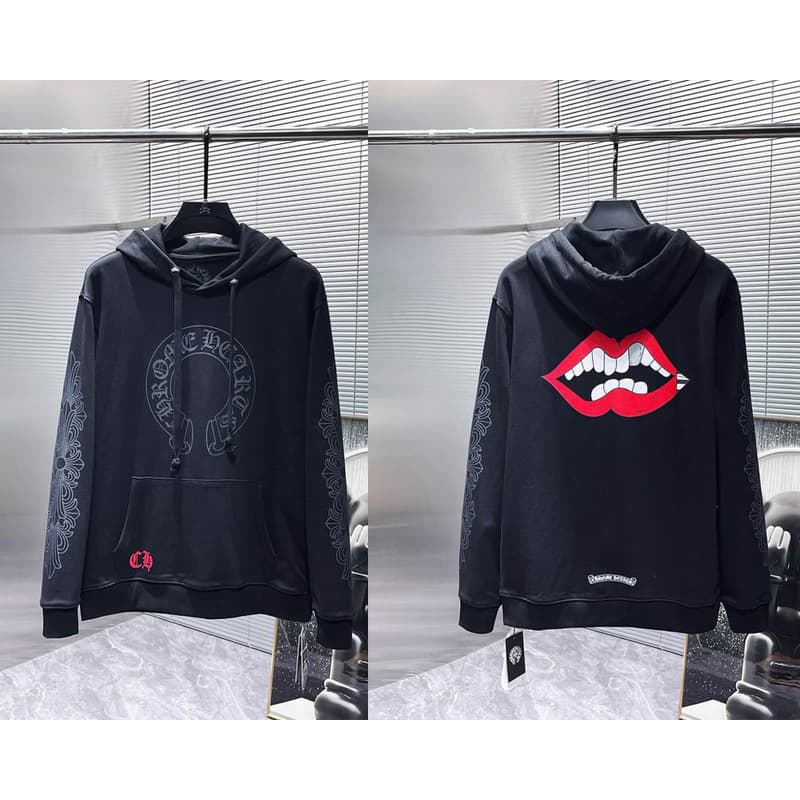 Sweat à capuche Chrome Hearts Cross, version correcte 25ss, polyvalent et tendance, vente en gros