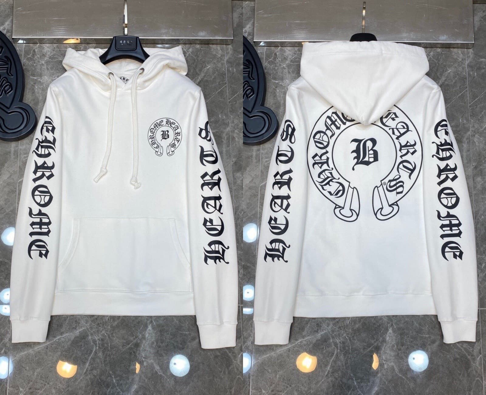 Sweat à capuche Chrome Hearts Cross, version correcte 25ss, polyvalent et tendance, vente en gros