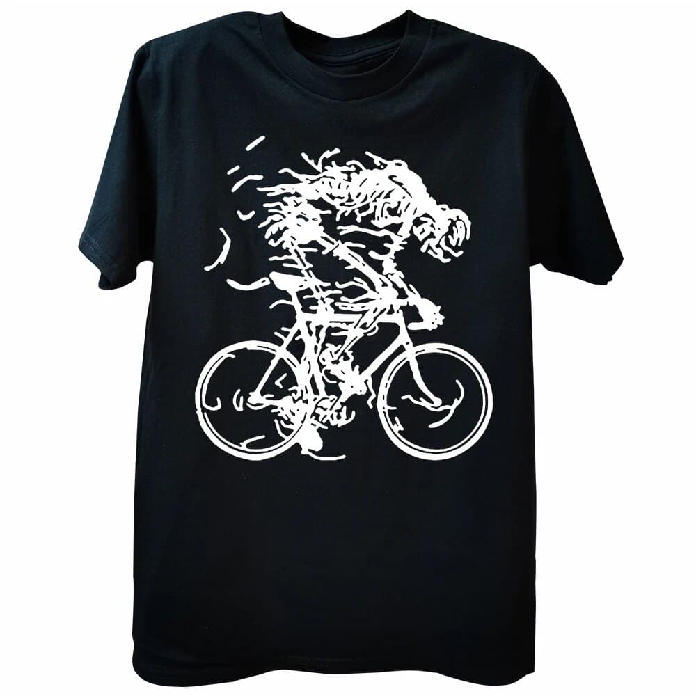 Funny Skeleton Skull Cycle Bicycle T Shirts Graphic Cotton Streetwear Short Sleeve Haruku Cycling Bike T-shirt Men