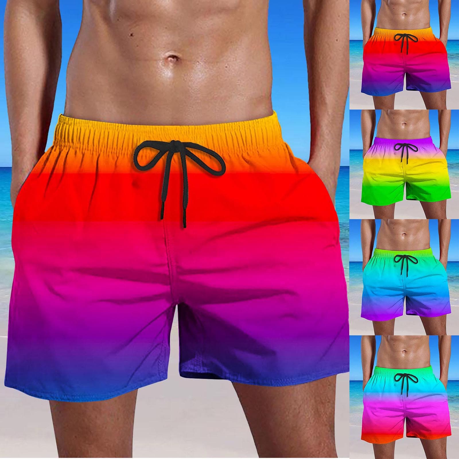 Men's Clothing beach pants are loose and stylish and quick-drying