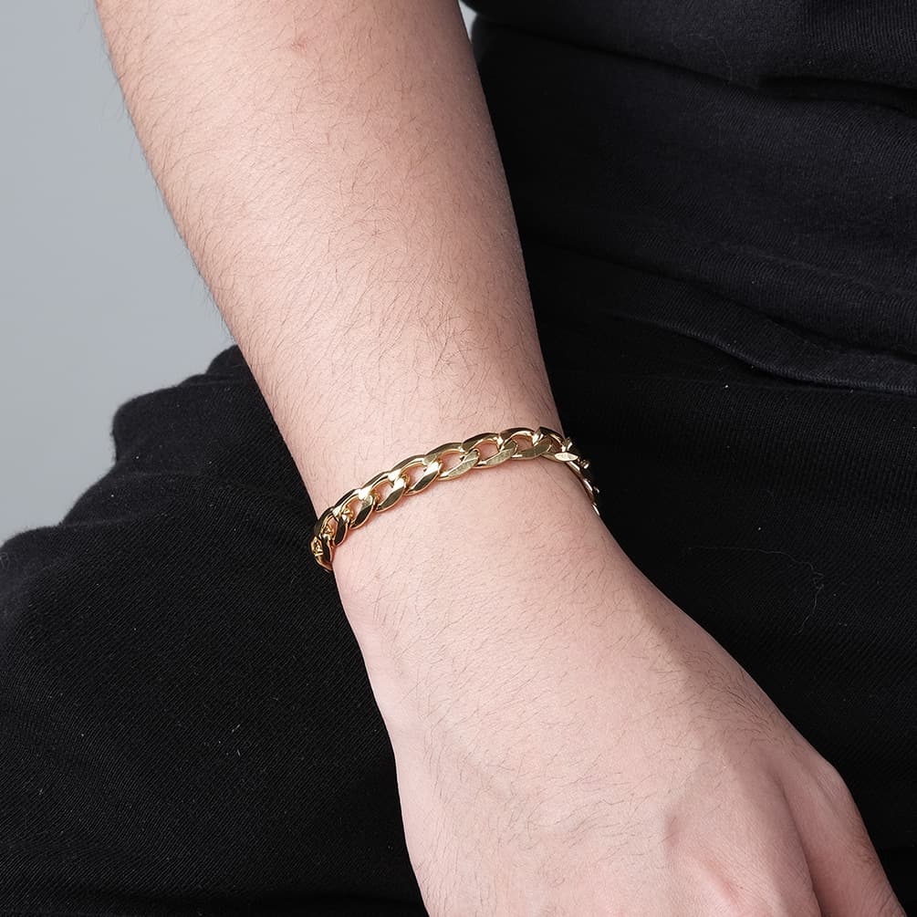 Ins Harajuku cold style simple NK chain titanium steel bracelet men and women personality niche trendy wear hand accessories